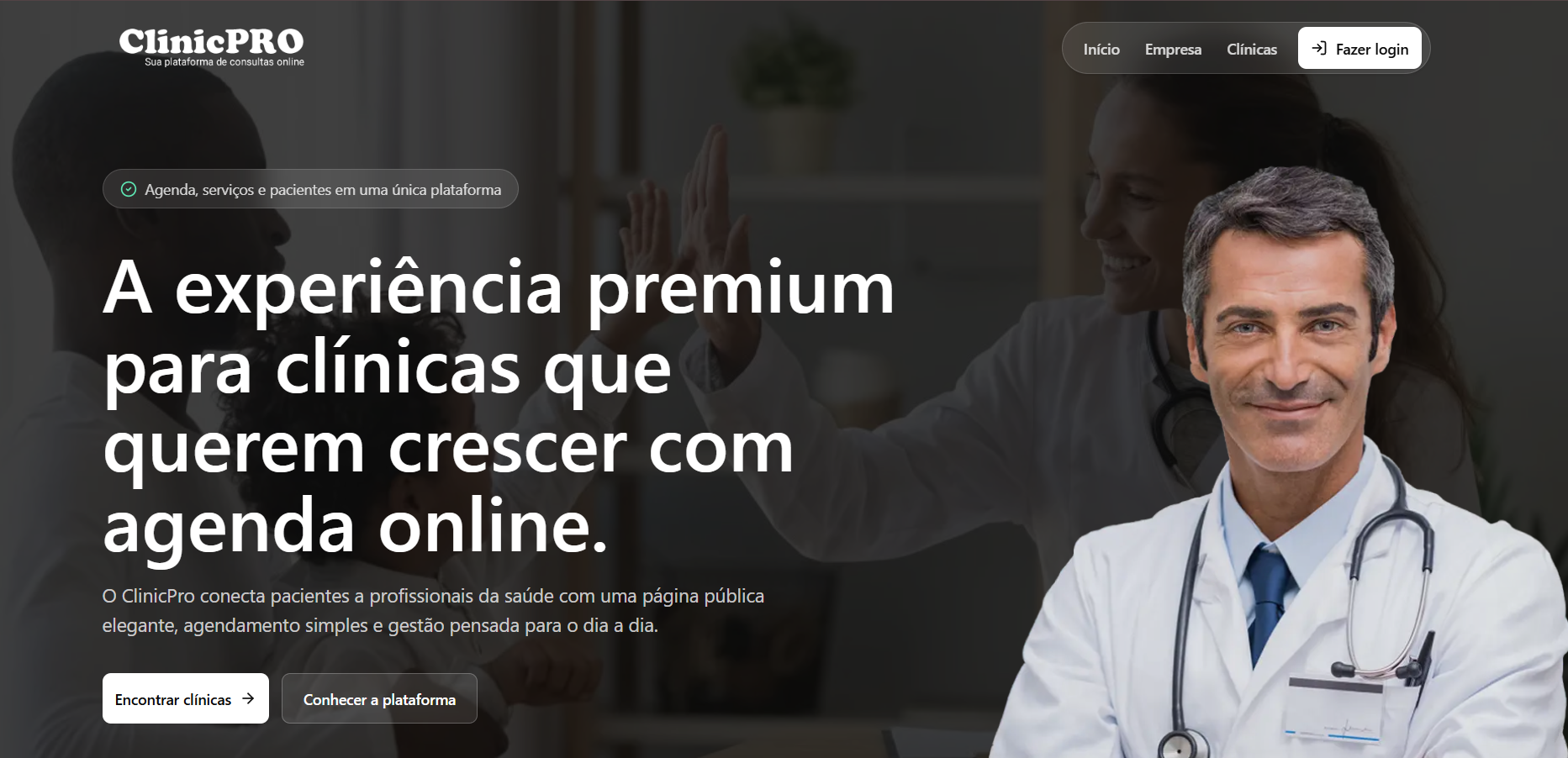 ClinicPro - Sua plataforma de consultas online