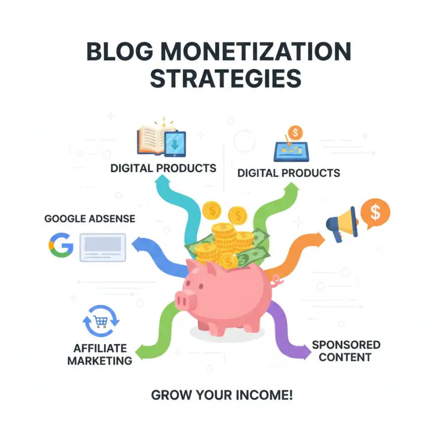 شخص يكتب في مدونة