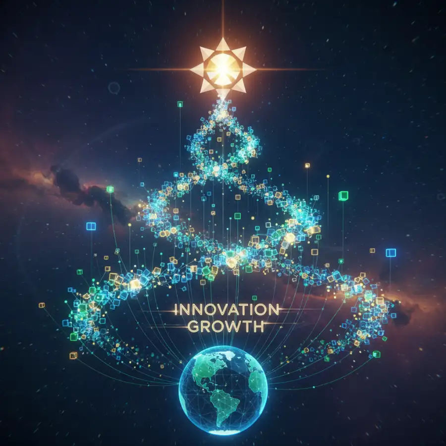 Solar panels on a roof at sunset