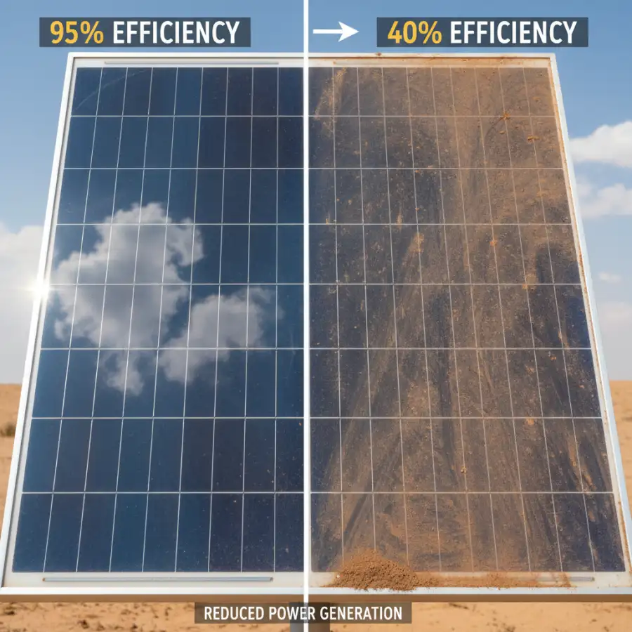 Solar panels on a roof