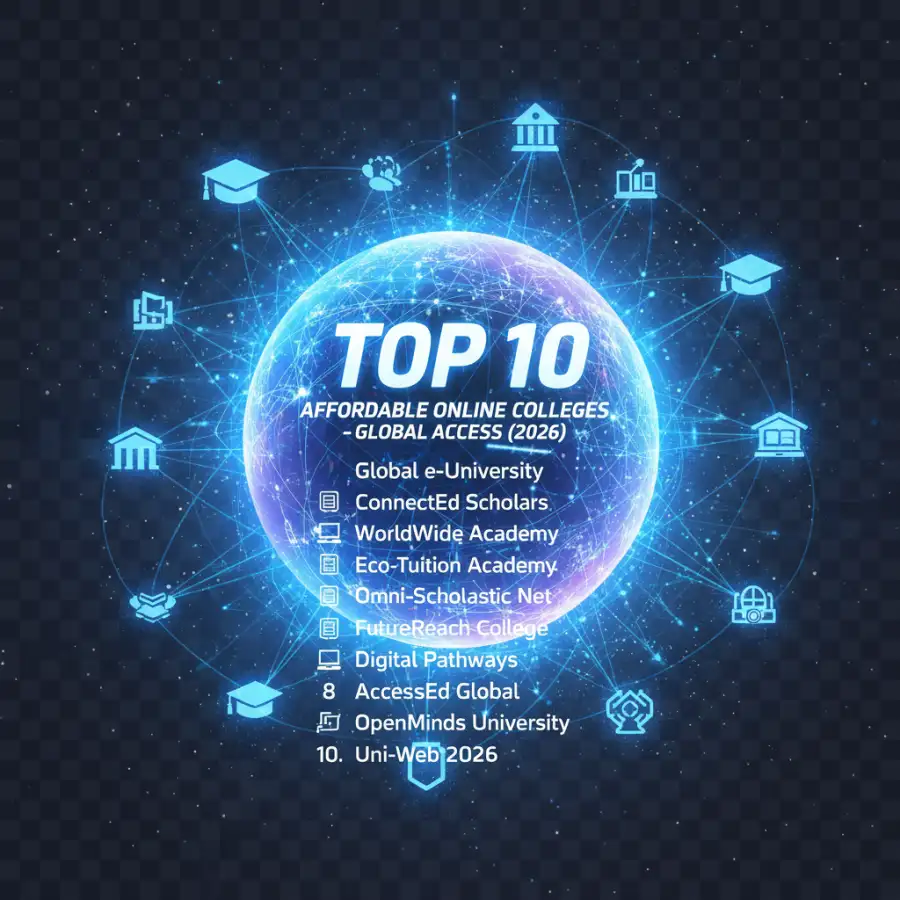 Students working on laptops, representing online education