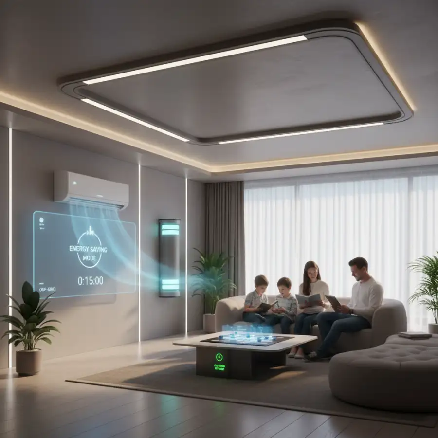 Air conditioner in a modern home