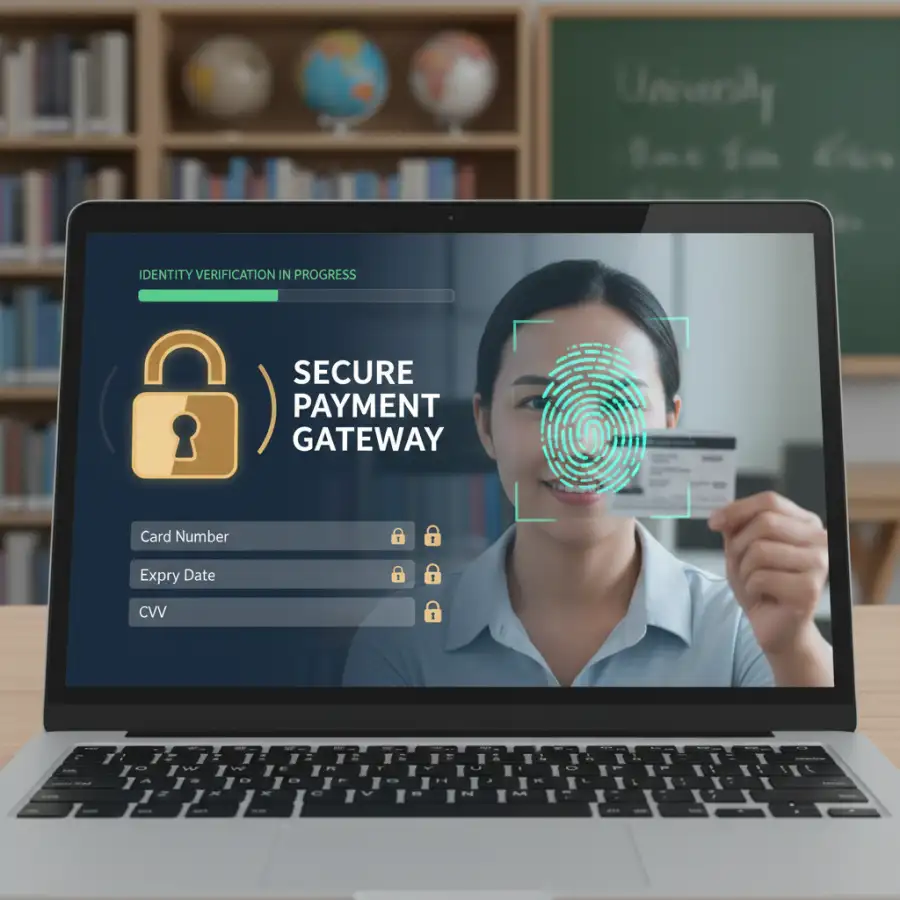 A person studying online with a Coursera certificate