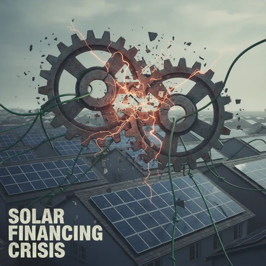 Solar panels on a roof, illustrating the topic of solar financing