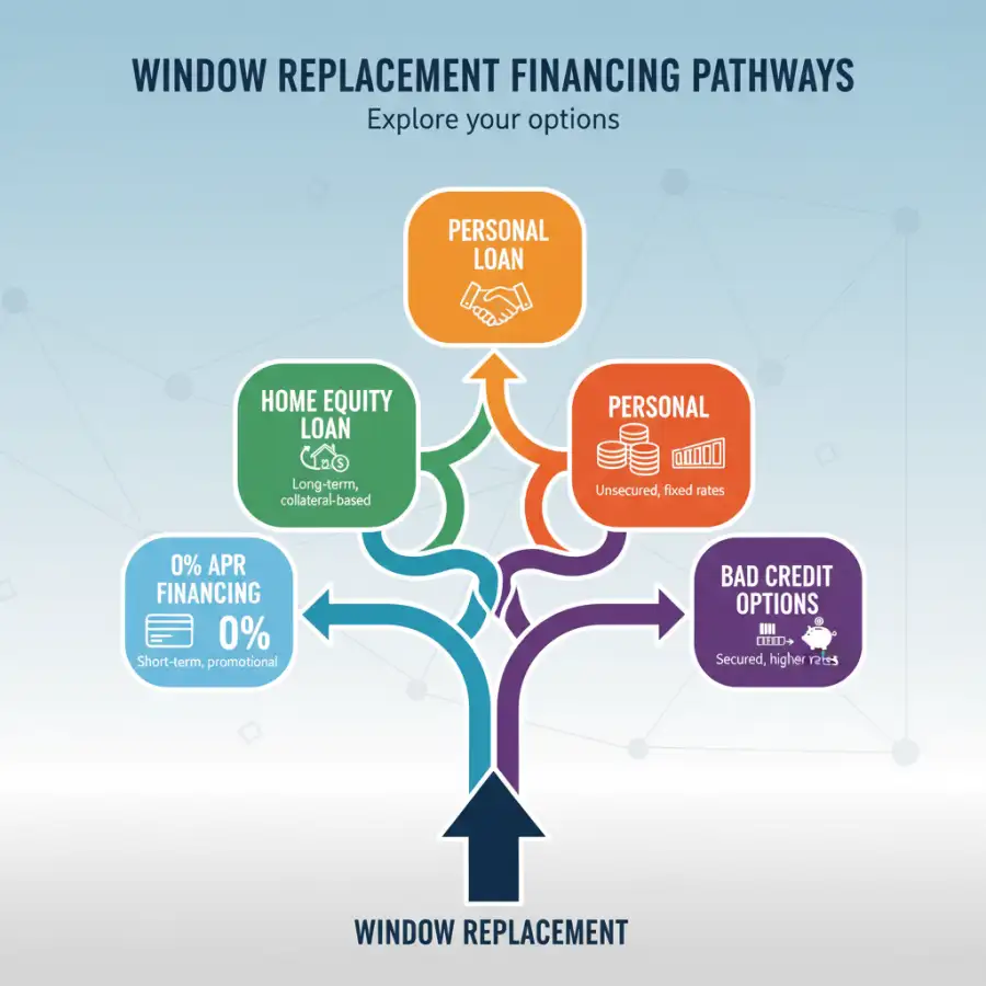 A homeowner looking at new windows