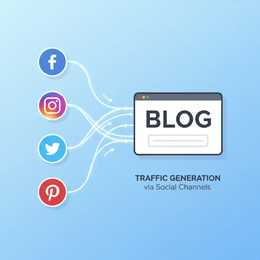 رجل يكتب مقالًا في مدونة