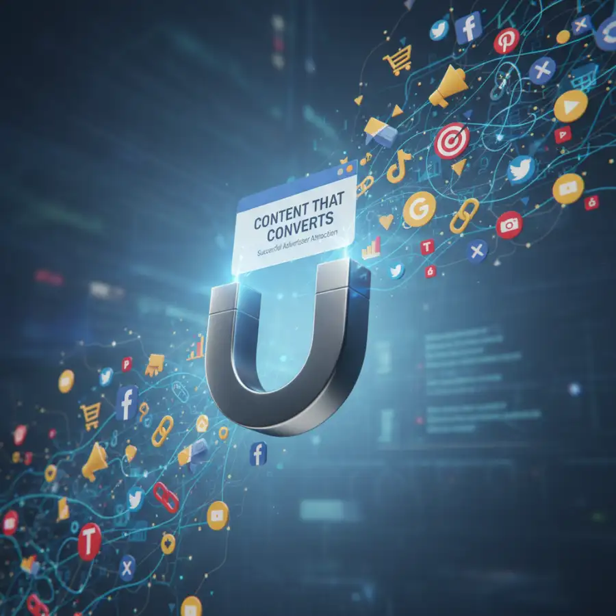 رجل يجلس على مكتب ويكتب مقالًا للمدونة