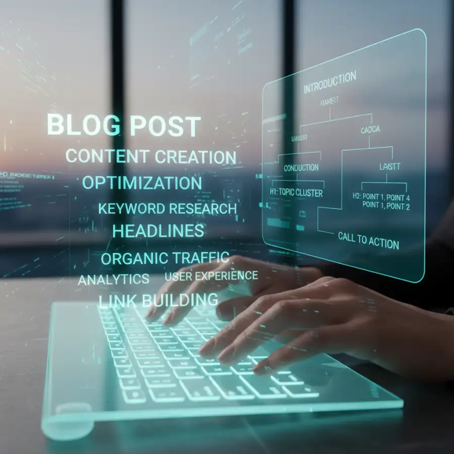 رجل يكتب مقالة طويلة