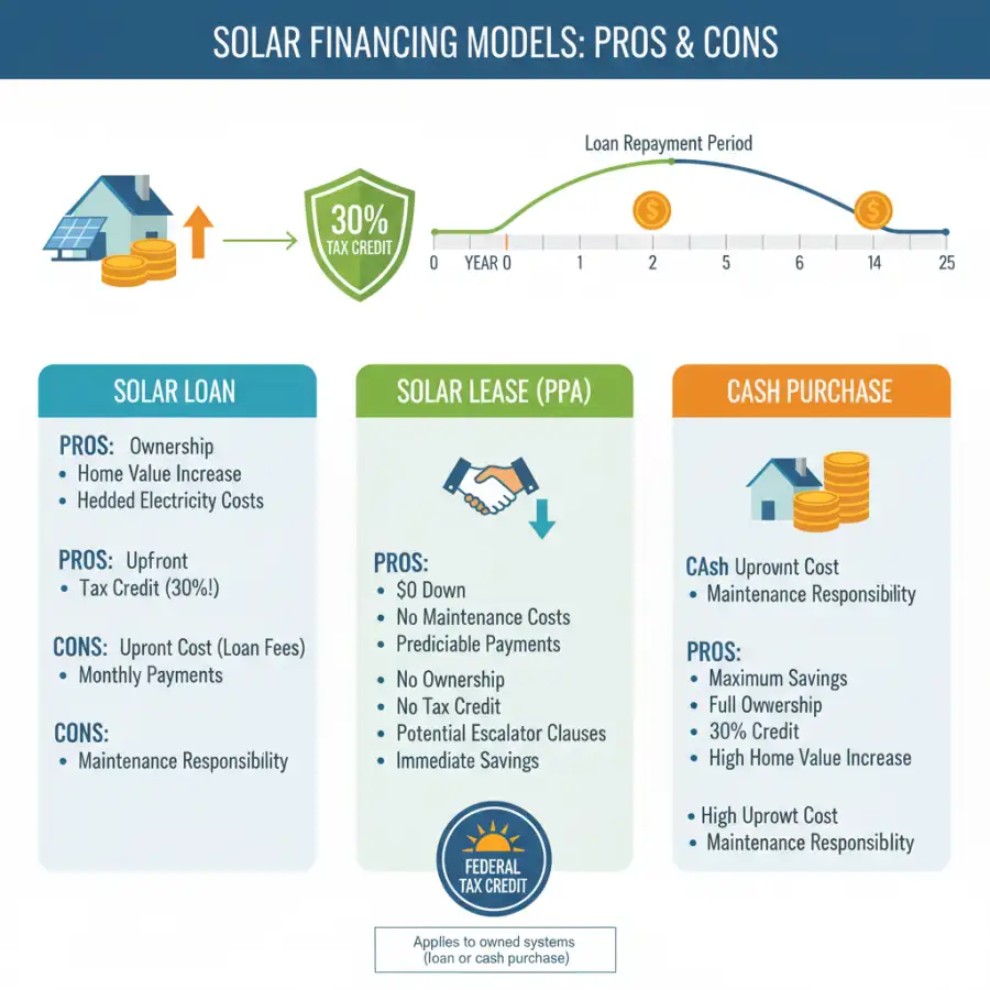 Solar panels on a rooftop, with a clear sky in the background.