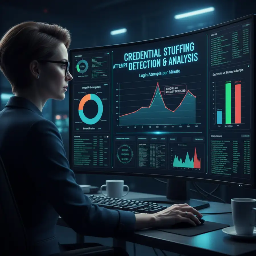 An illustration of a person being tricked on a computer screen.