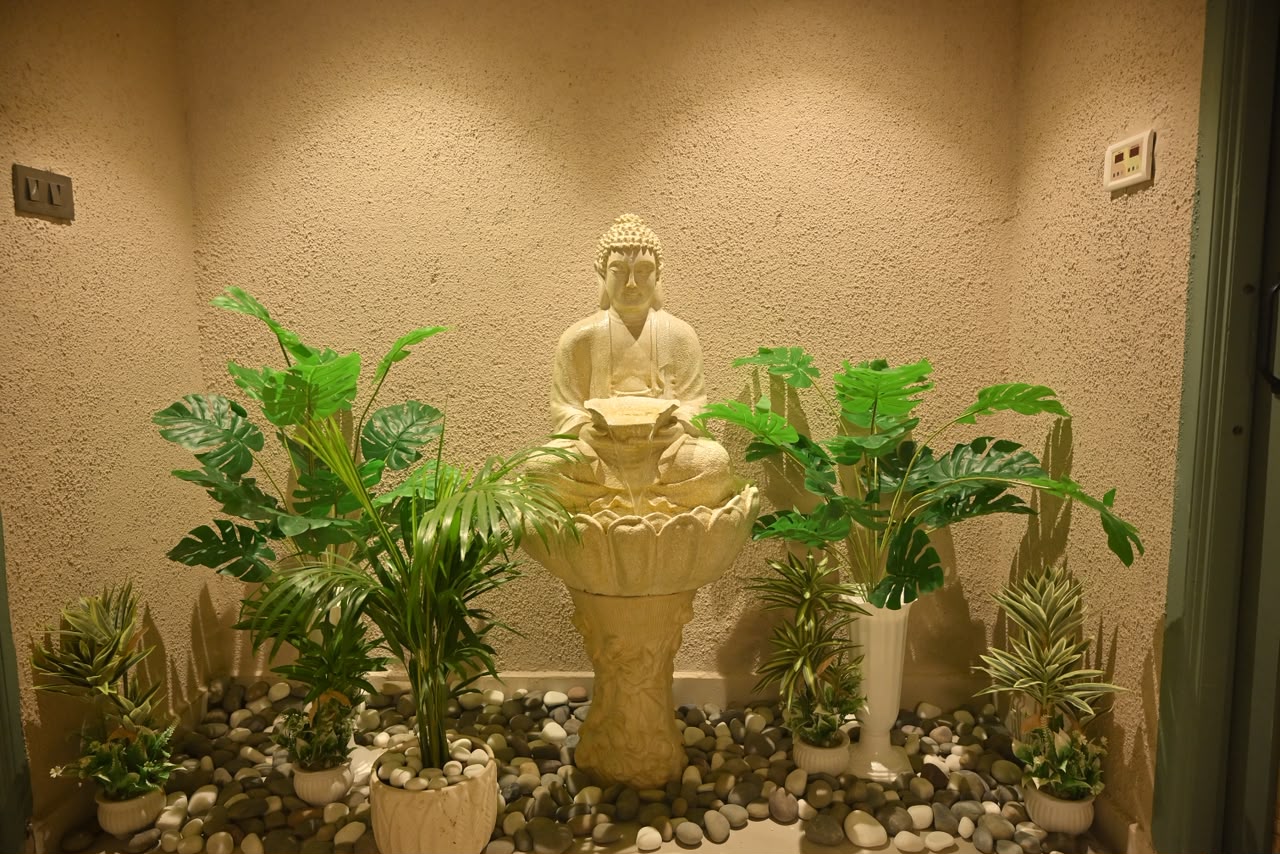 Raw sandstone facades & terracotta wellness pools designed to reconnect your circadian flow. Sanctuary I, Chandrapur. #VedaWellness #Sanctuary