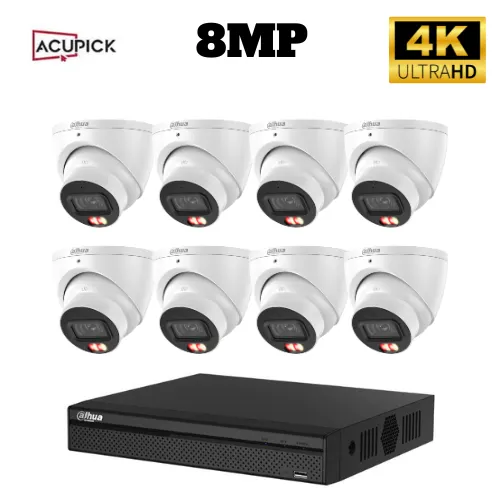 Dahua 8-Camera CCTV Kit — 4MP Eyeball Cameras + 8CH NVR + 2TB HD