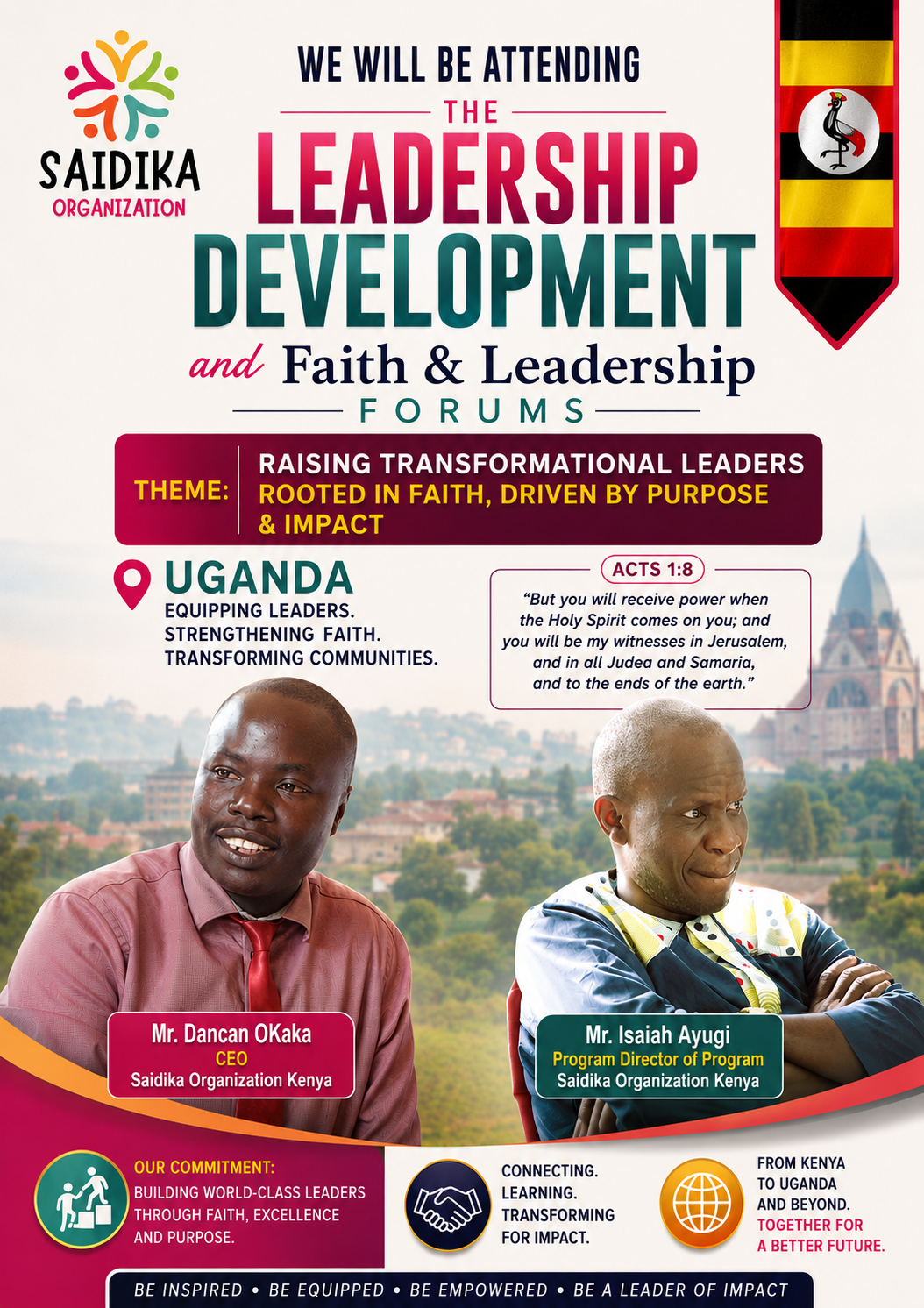 Leadership Development & Faith Leadership Forum – Uganda 2026