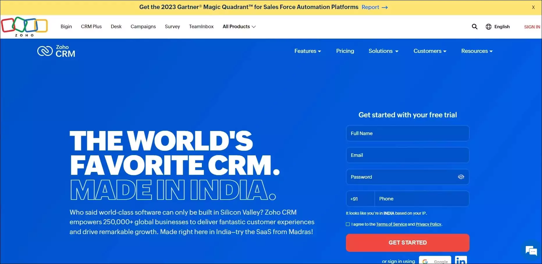 Zoho CRM - Free CRM Applications