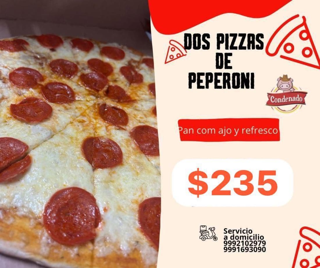 Pizzeria y Taqueria el Condenado - Comida a Domicilio