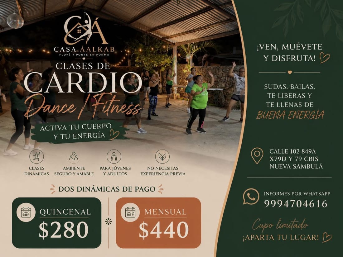 Casa Áalkab - Clases de Cardio