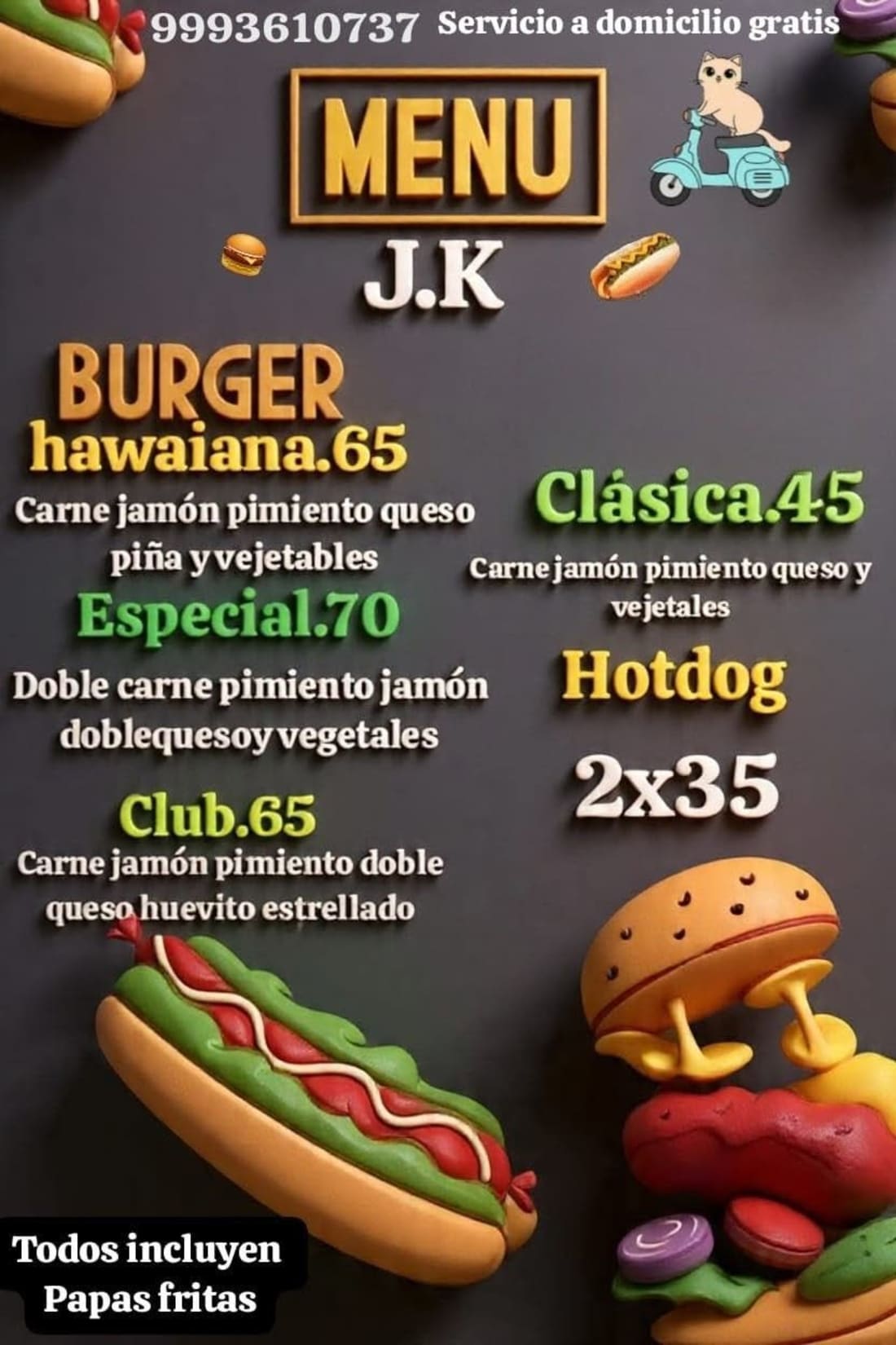 Hamburguesas J.K - Calle 59j Colonia Bojórquez