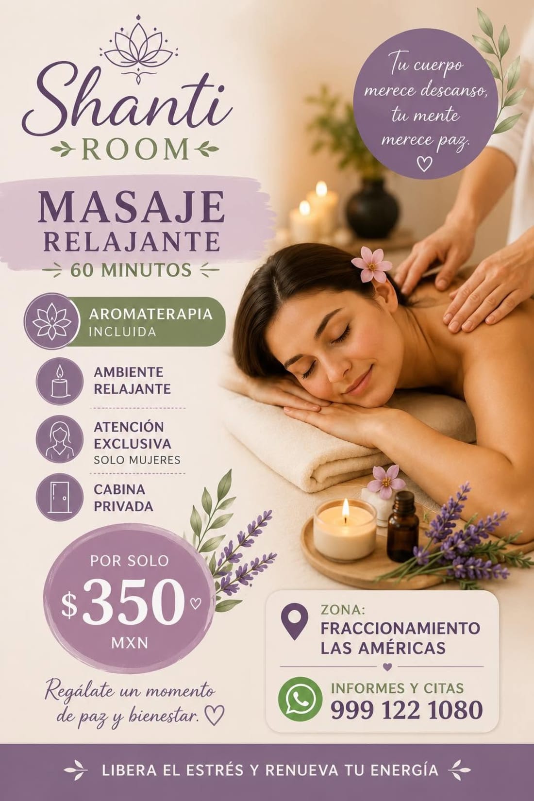 Shanti Room - Masaje Relajante en Las Américas