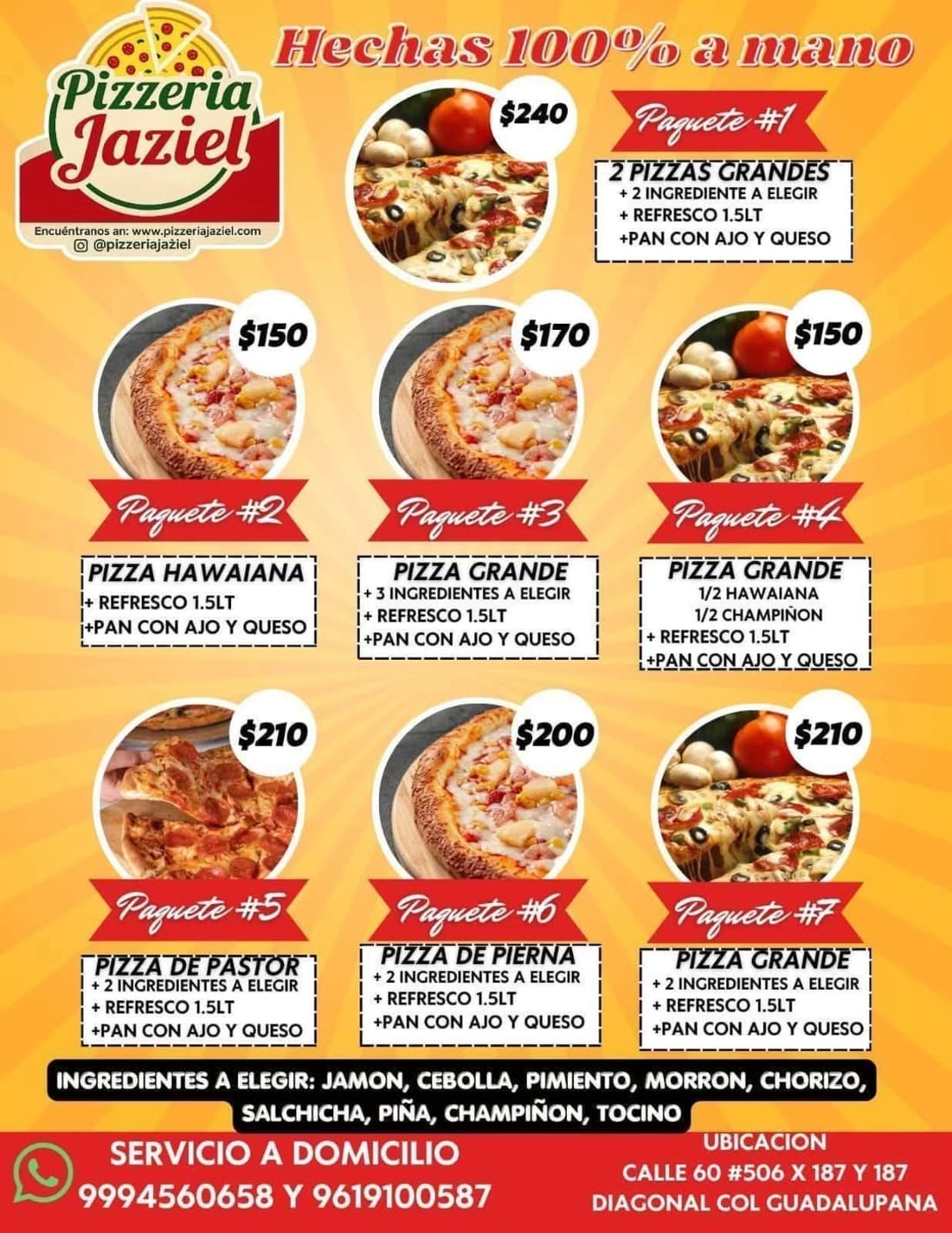 Pizzeria Jaziel - Pizzas artesanales