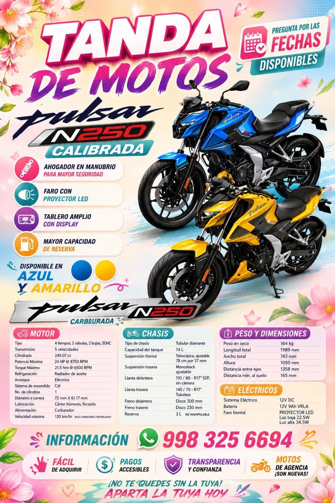 Les Lie - Tanda de moto Pulsar NS250 carburada
