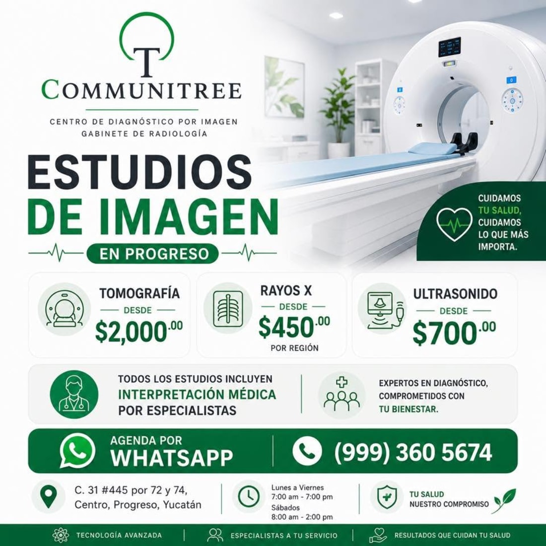 Communitree Progreso - Estudios de imagen en Progreso