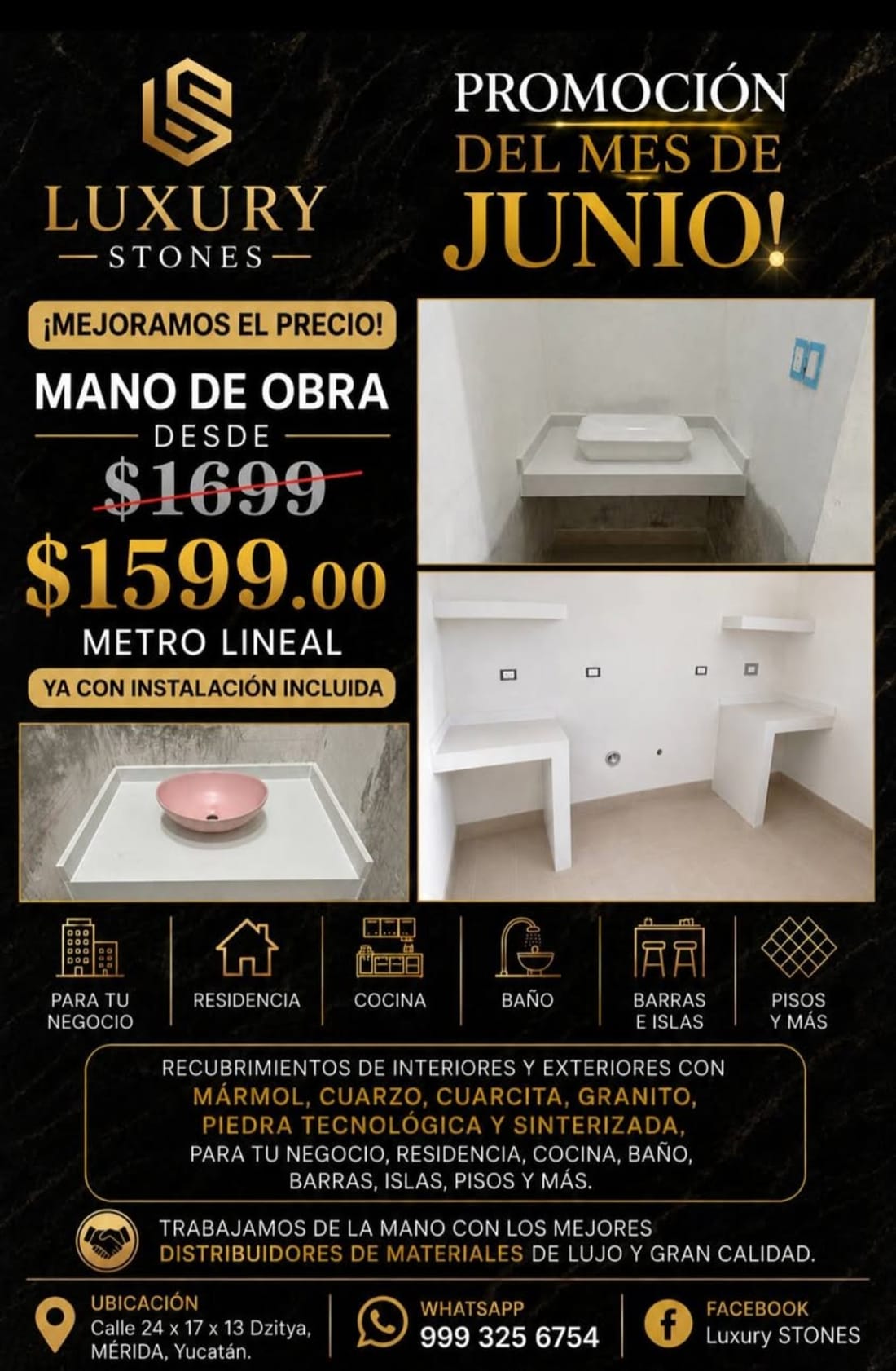 Luxury Stones - Recubrimientos de Lujo en Dzityá
