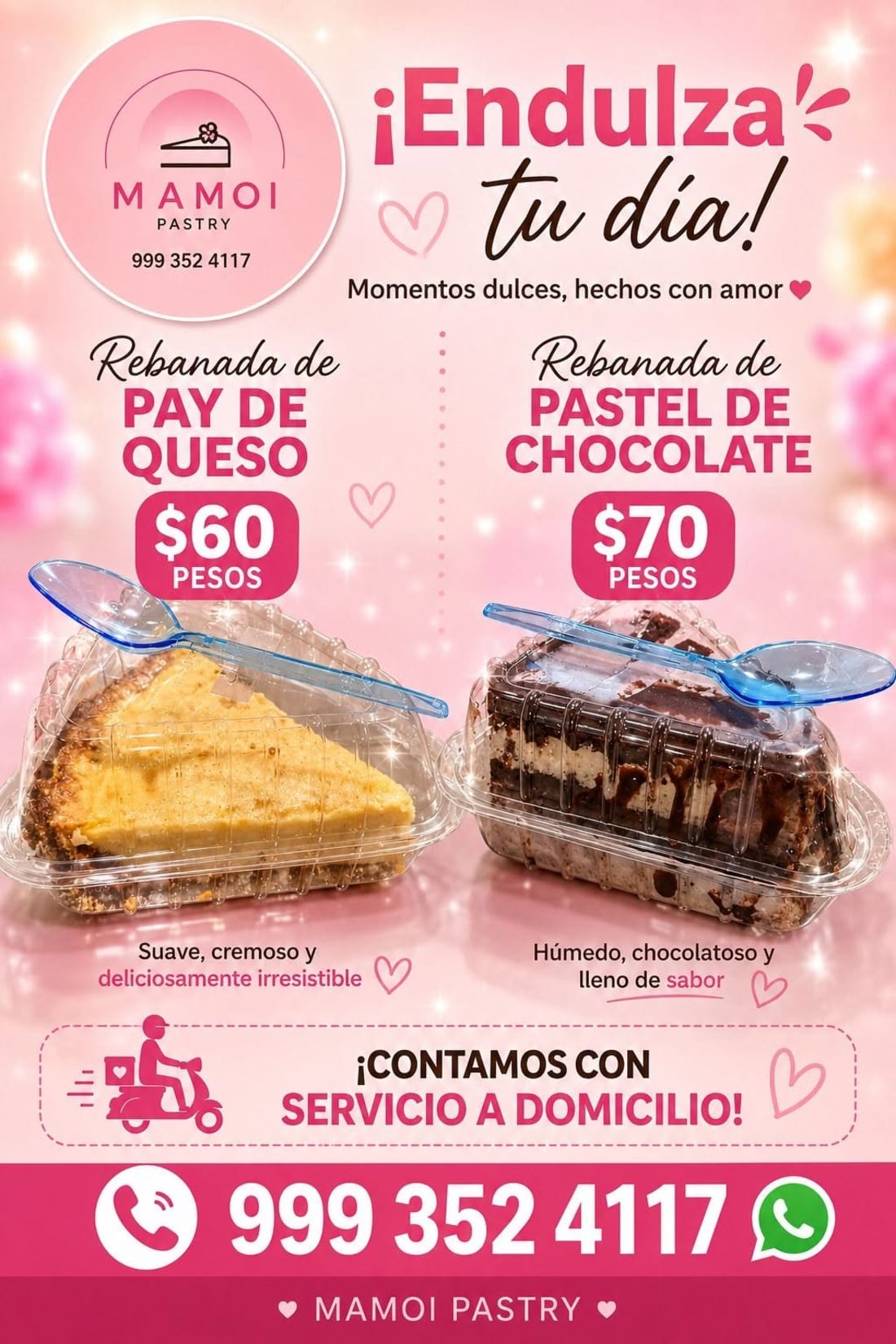Mamoi Pastry - Pay de Queso y Pastel de Chocolate
