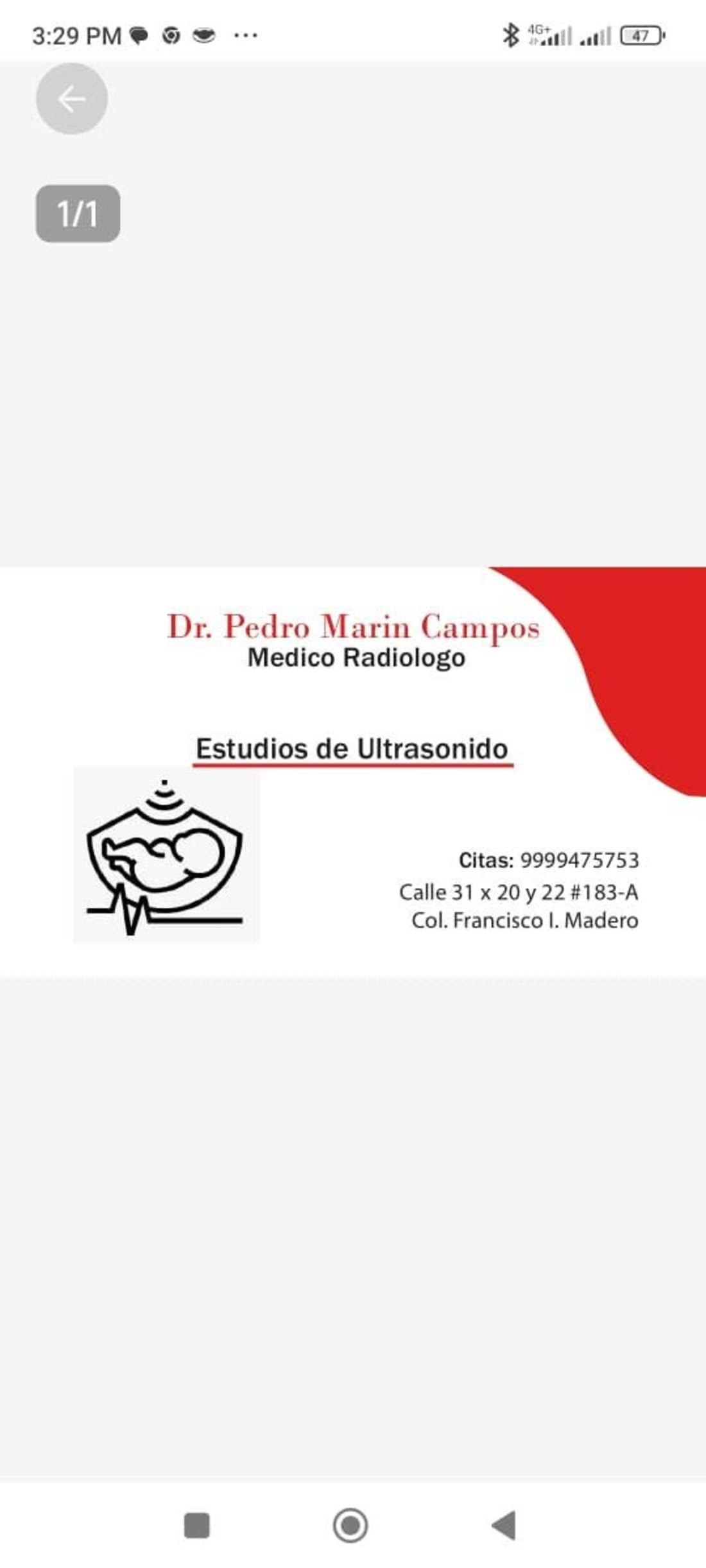 Dr. Pedro Marin Campos - Estudios de ultrasonido diagnóstico
