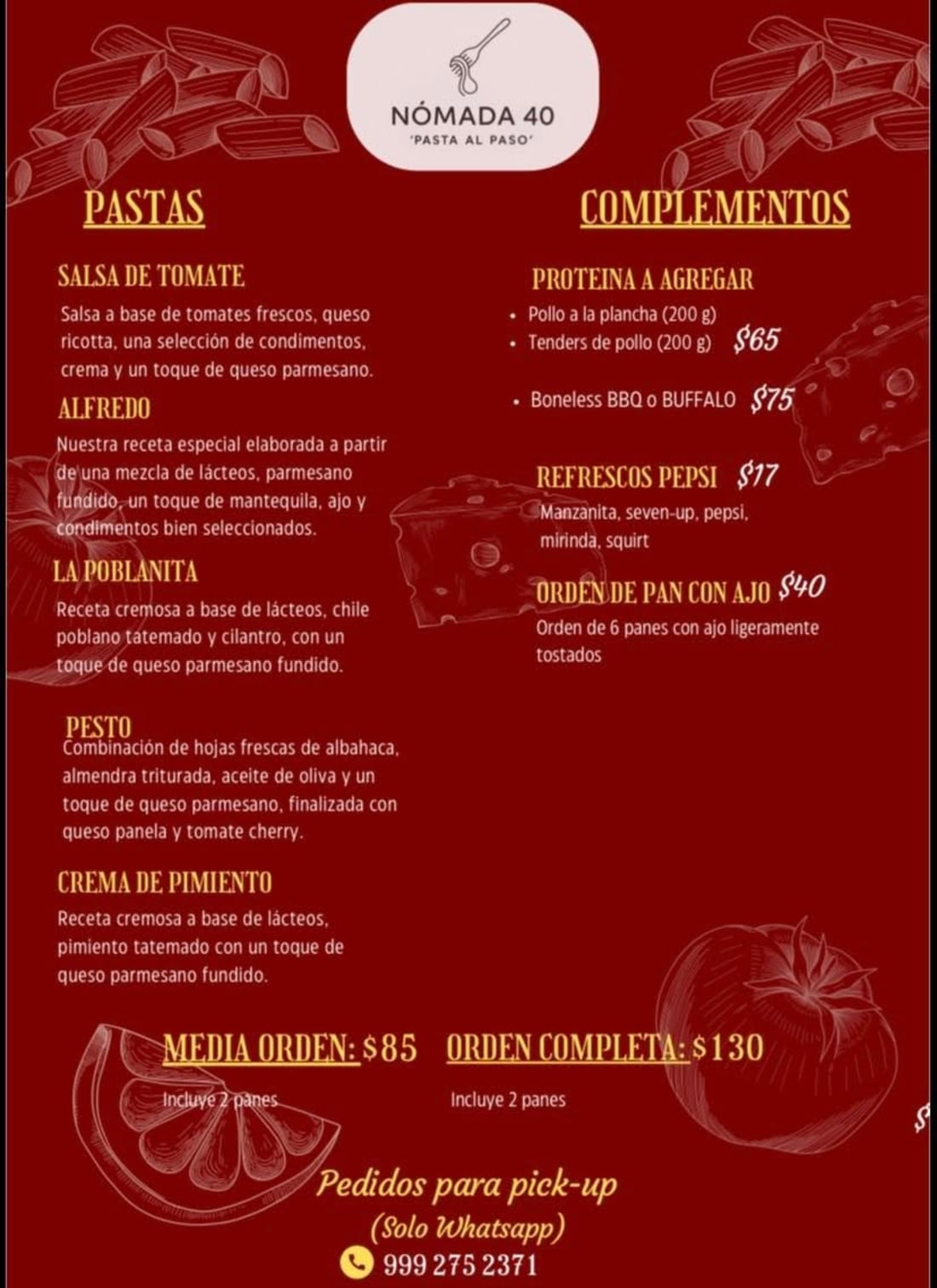 Nómada 40 - Pasta al paso