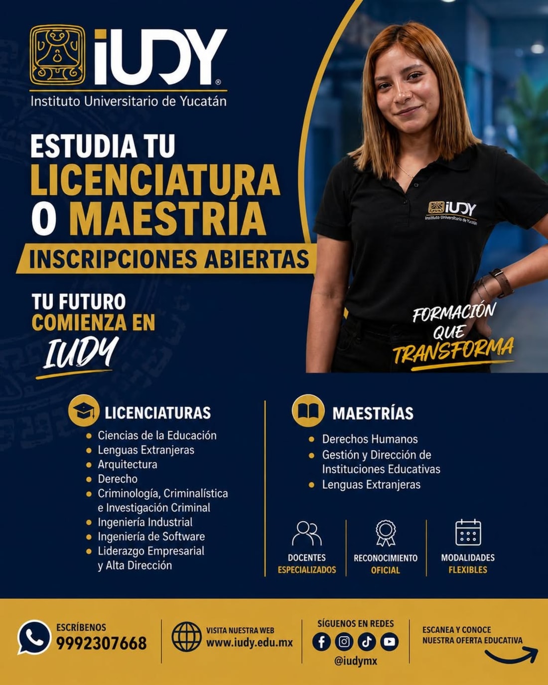 IUDY Instituto Universitario de Yucatán - Oferta Educativa