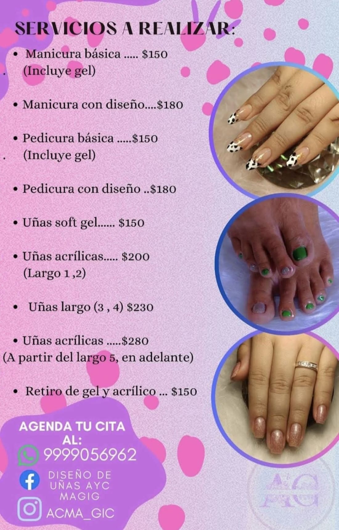 Diseño de Uñas AYC Magic - Manicure y Pedicure
