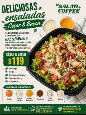Las mejores ENSALADAS de Ciudad Caucel - Ensaladas frescas
