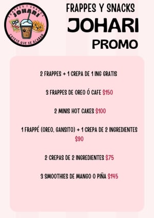 Johari - Frappes y Snacks