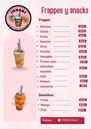 Johari - Frappes y Snacks