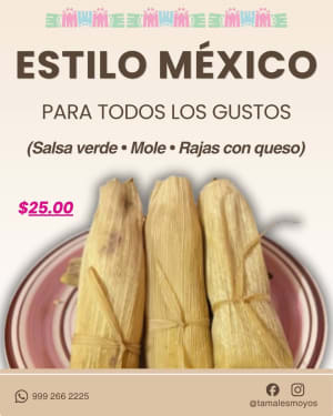 Tamales Moyos - Tamales y Antojitos