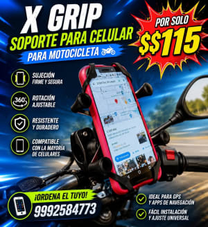 Soporte para Celular para Motocicleta - Almendros 3 Caucel