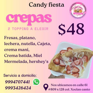 Candy Fiesta - Frappes, Waffles y Más en Xoclán Canto