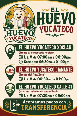 El Huevo Yucateco - Huevo blanco fresco