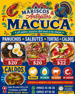 Mariscos y Antojitos Macuca - Sabor Casero del Mar