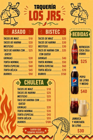 Taquería Los Jrs - Hamburguesas, hot dogs y más