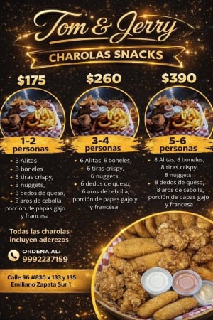 Tom & Jerry - Alitas y Snacks