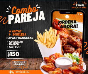 Esnoal Snacks y Algo Más - Boneless y Alitas