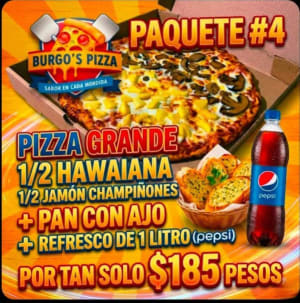 Burgos Pizza - Orilla de queso gratis los martes