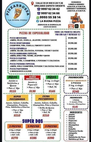 Pizza - Precio justo y sabroso