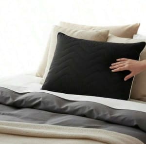 Venta de almohadas negras - Par de almohadas