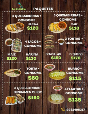 Barbacoa de Res "El Quetzal" - Tacos y Birria