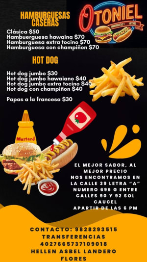 Hamburguesas y Hotdog Otoniel - Sol Caucel
