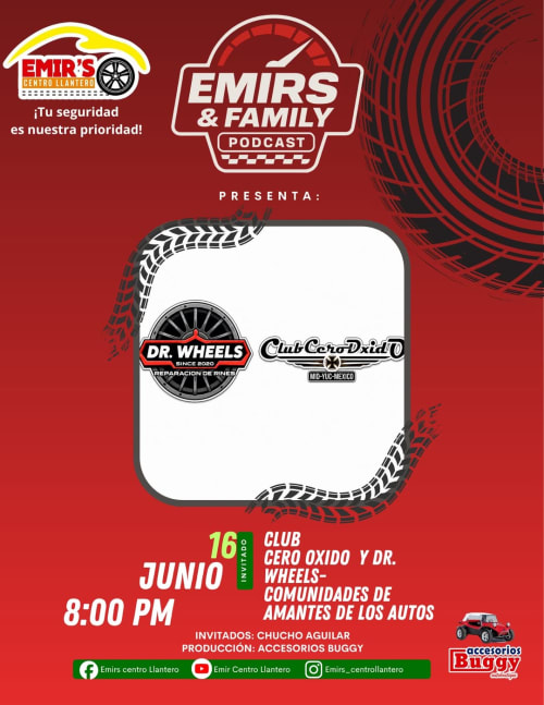 Emir’s & Family Podcast recibe a Club Cero Óxido y Dr. Wheels para hablar del Classic & Tuning Show 2026