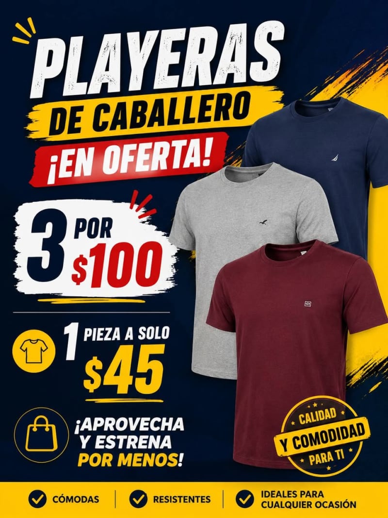 El closet de Ana - Playeras de Caballero Premium