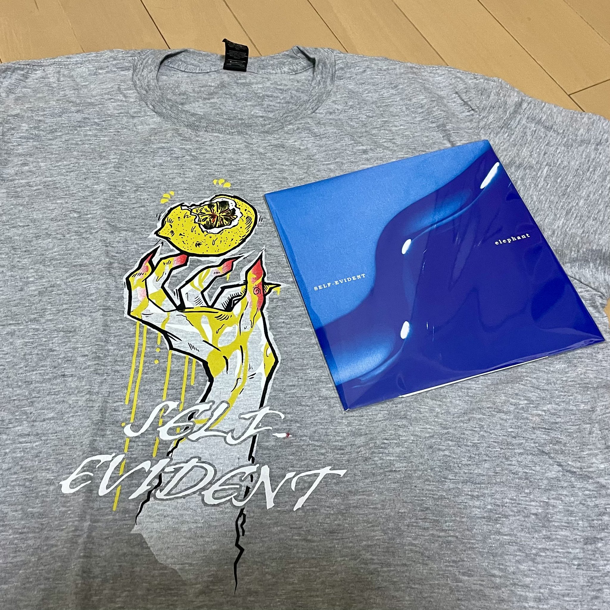 self-evident の Tシャツとレコード